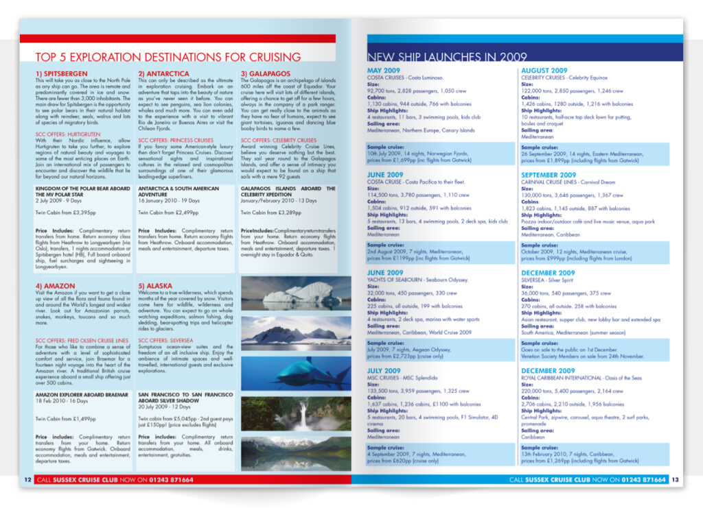 Sussex Cruise Club Brochure January 2009 p12-13