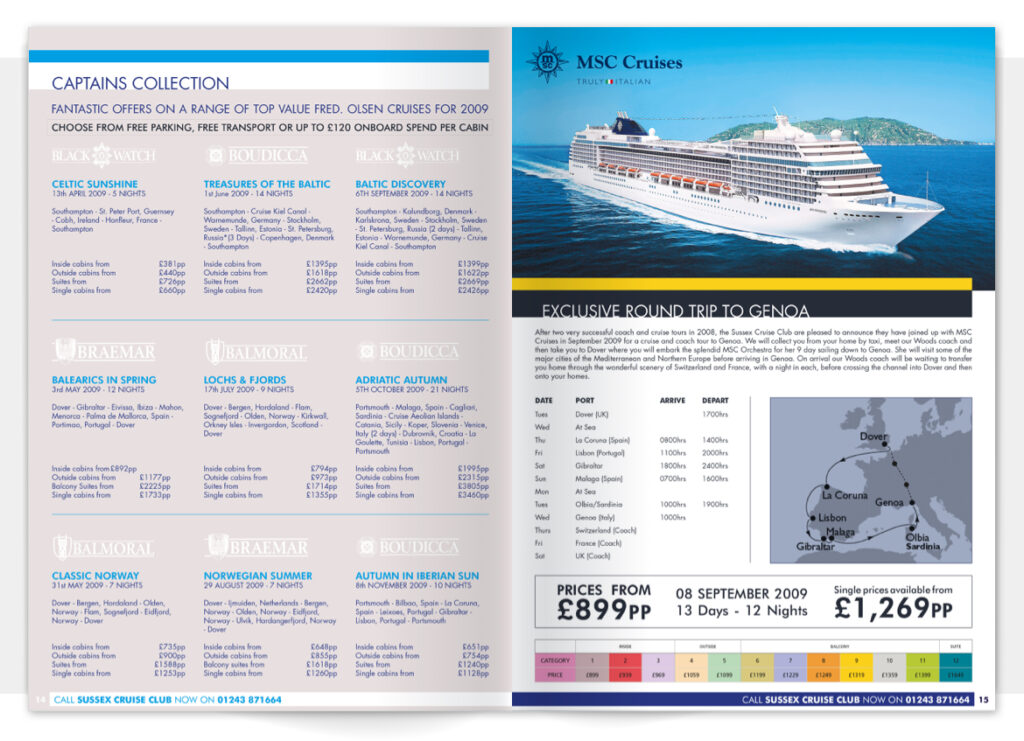 Sussex Cruise Club Brochure January 2009 p14-15