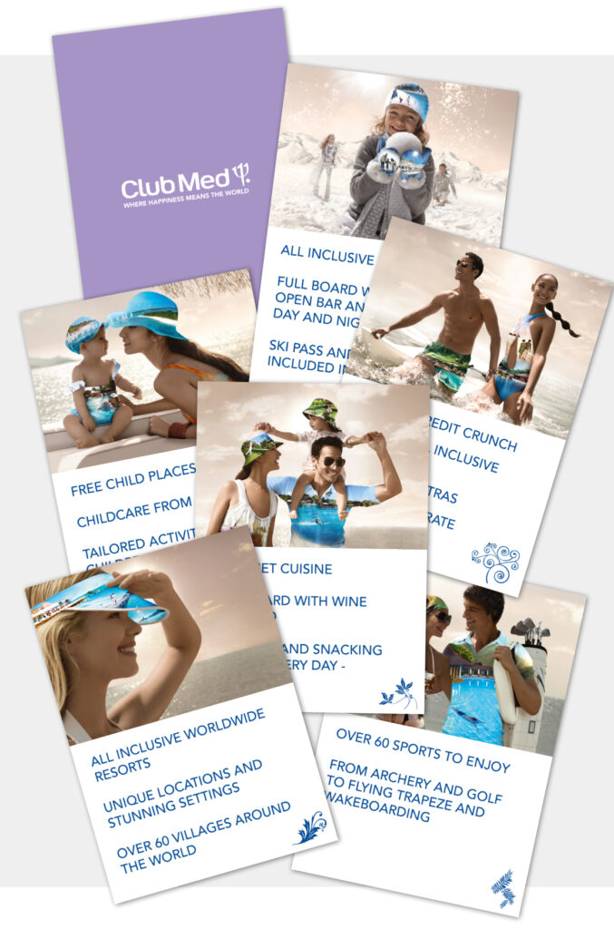 Club Med Travel Councellors Info Cards