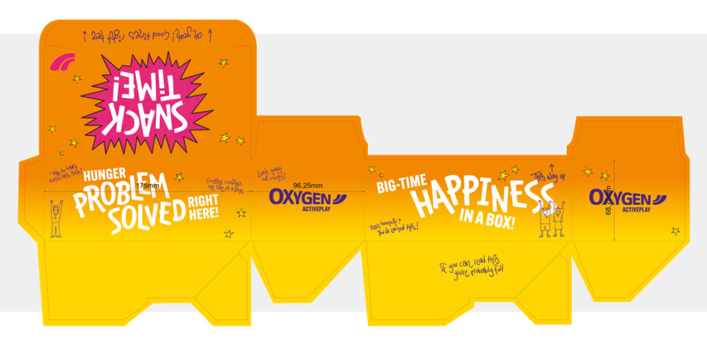 Oxygen Menu 2026 Snack Box Packaging