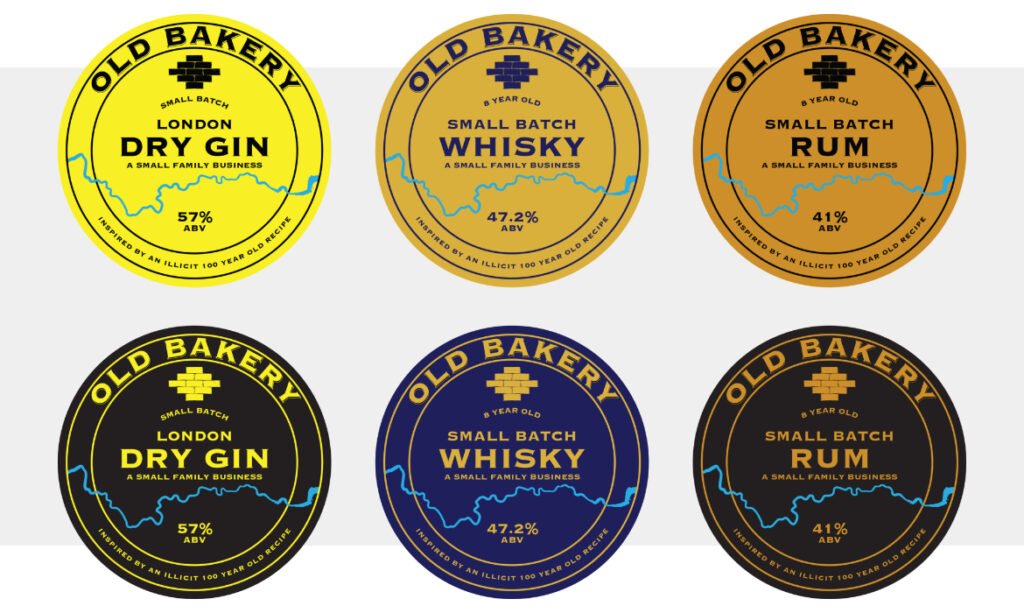 Old Bakery Distillery Label Concepts 1