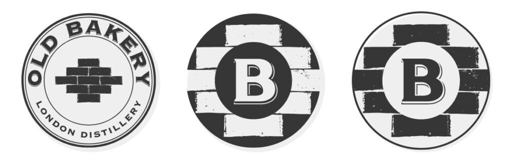 Old Bakery Distillery Logo Evolution Concepts